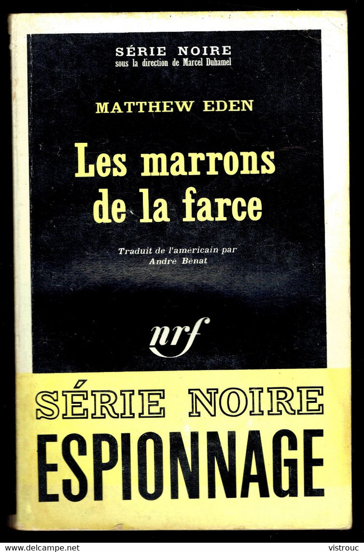 "Les Marrons De La Farce" - Par Matthew EDEN - Série Noire N° 1246 - GALLIMARD - 1968. - Andere & Zonder Classificatie