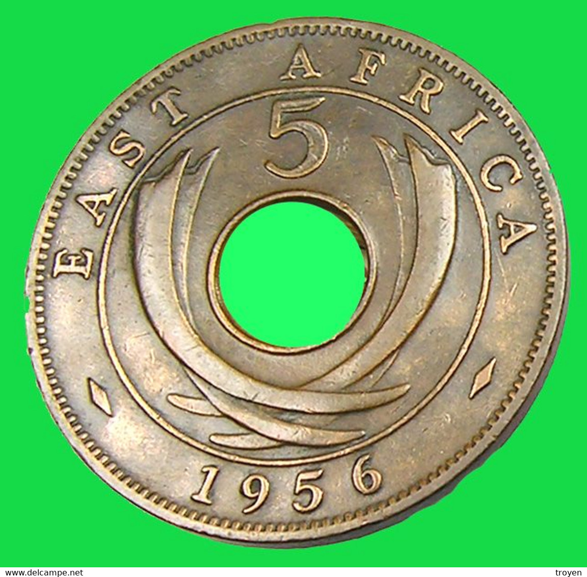 5 Cent - Est Afrique - 1956 - Bronze - TTB - - Colonie Britannique