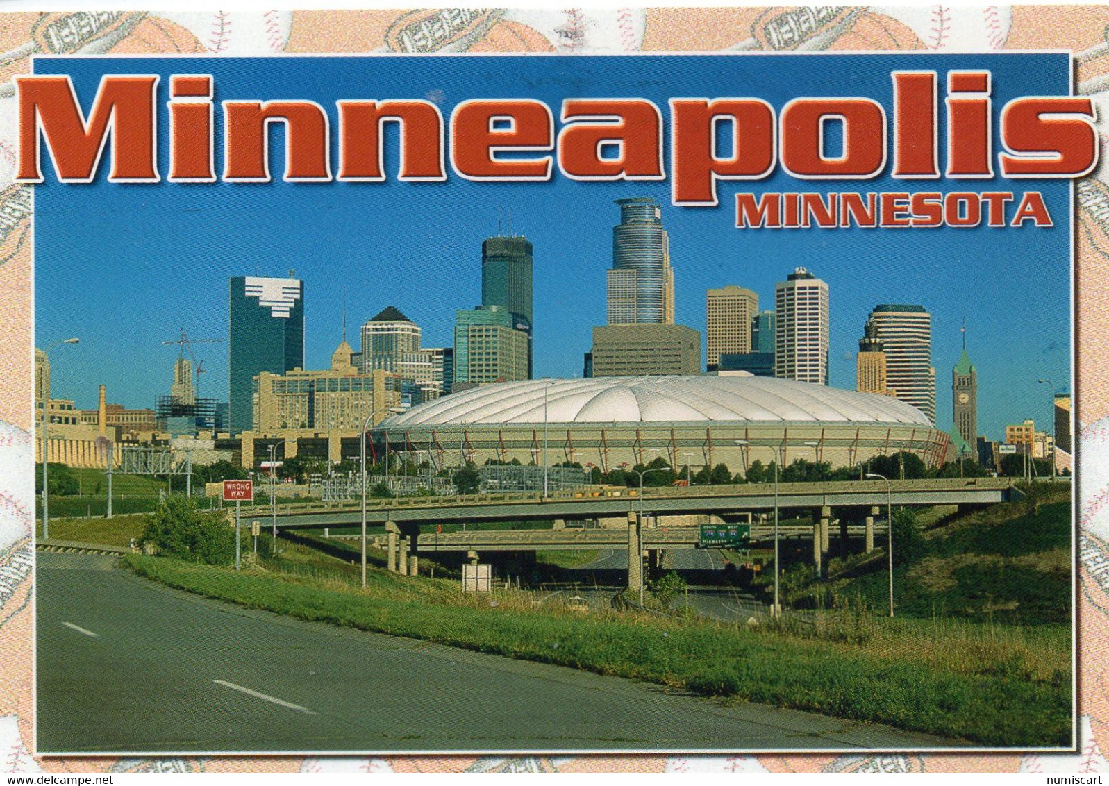 Minneapolis The Hubert H. Humphrey Metrodome Stade Football Américain Baseball - Minneapolis