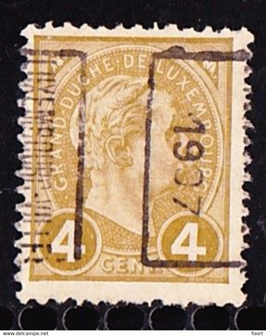 Luxembourg 1907  Prifix Nr. 35B - Vorausentwertungen