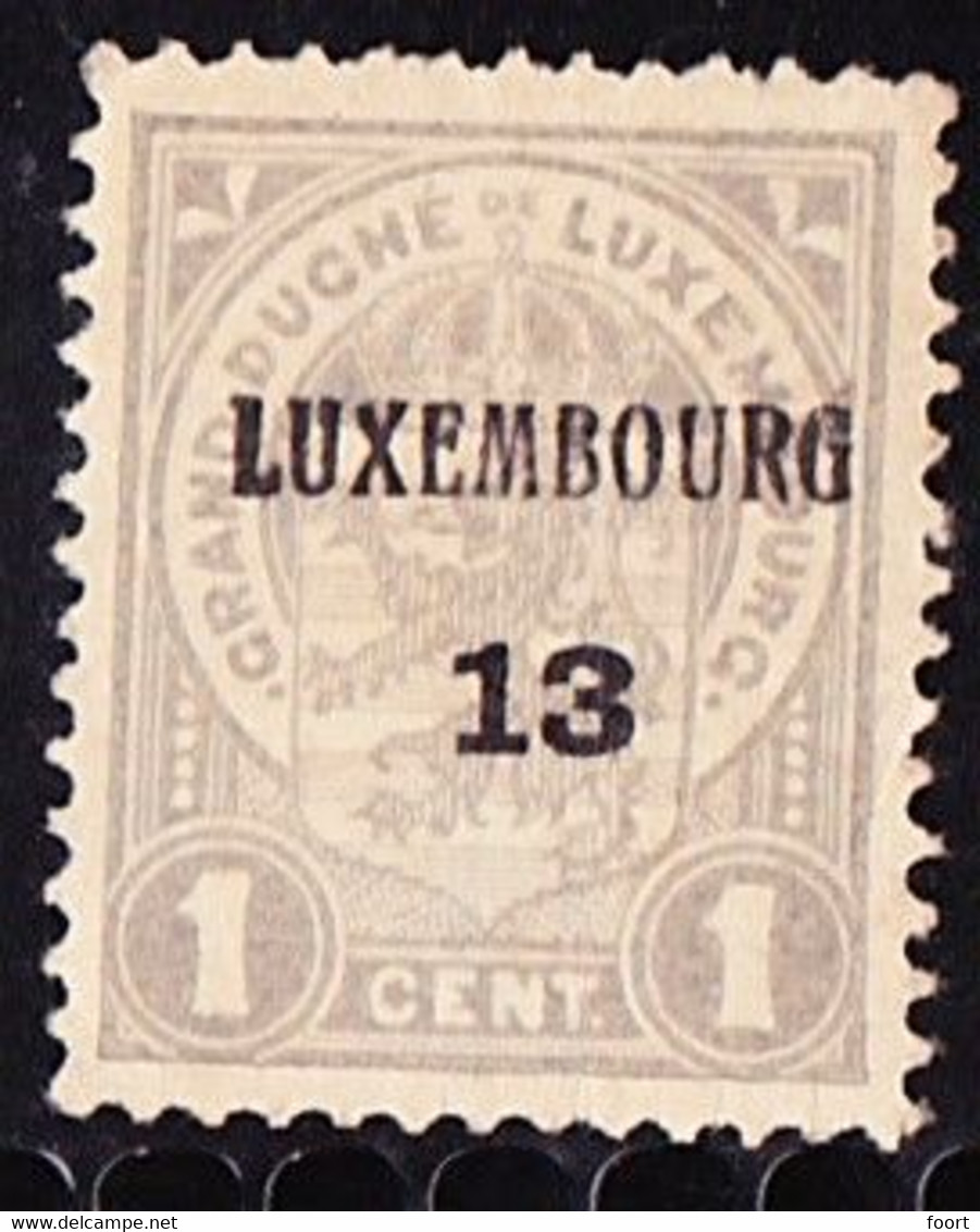 Luxembourg 1913  Prifix Nr. 85 - Voorafgestempeld