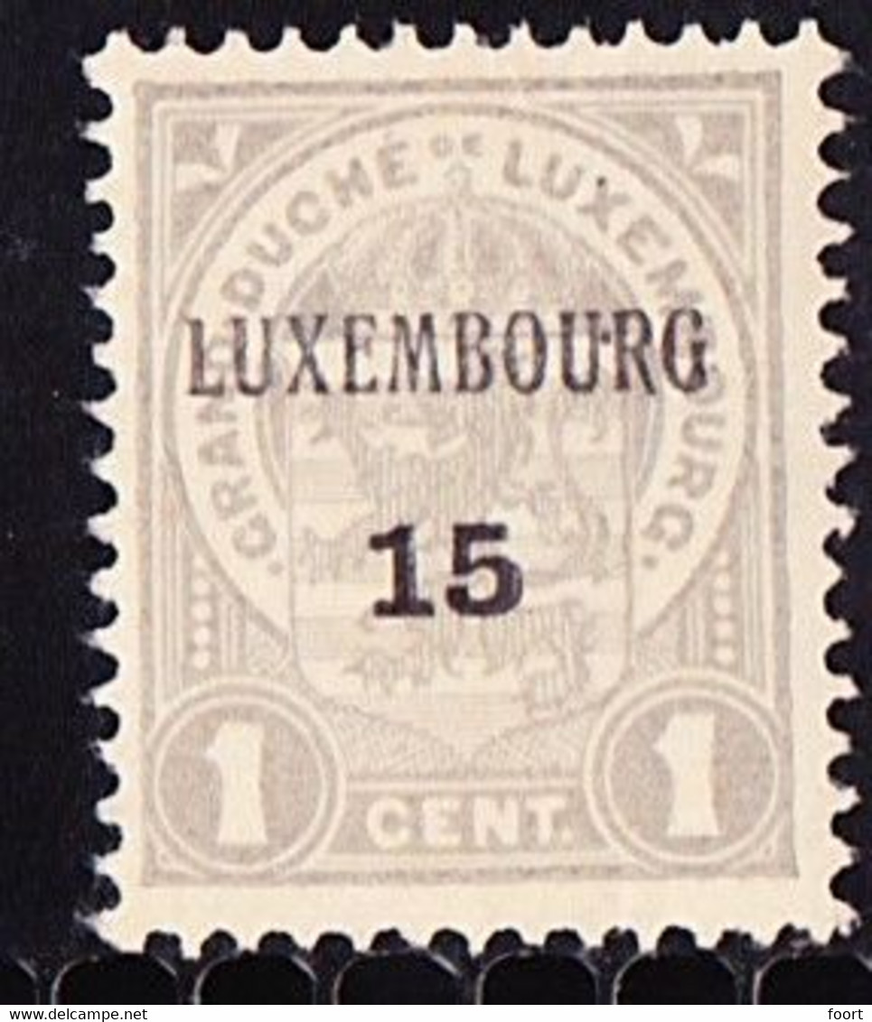 Luxembourg 1915  Prifix Nr. 97 - Vorausentwertungen