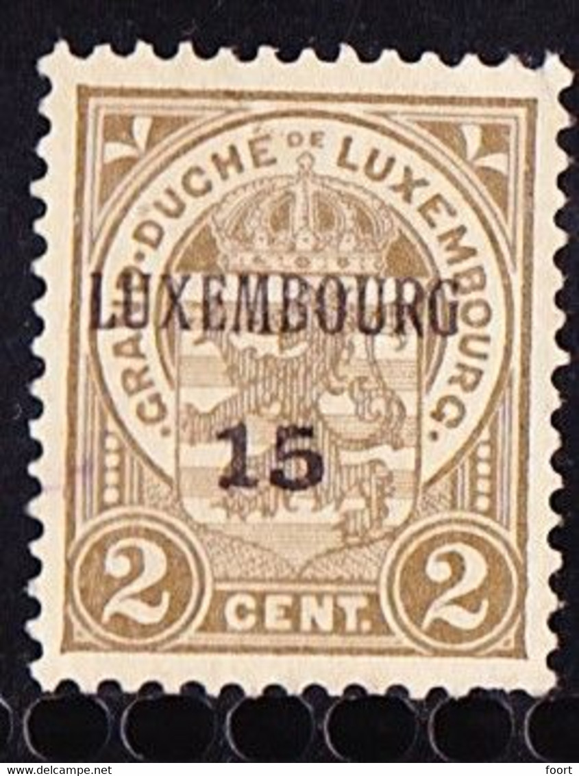 Luxembourg 1915  Prifix Nr. 98 - Vorausentwertungen