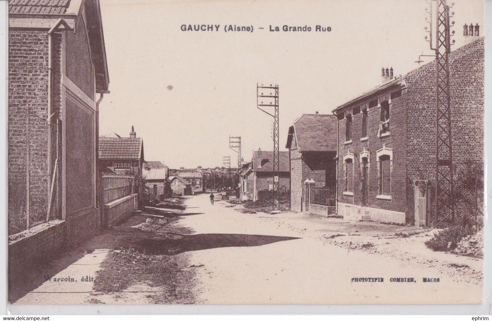 GAUCHY (Aisne) - La Grande Rue - Sonstige & Ohne Zuordnung