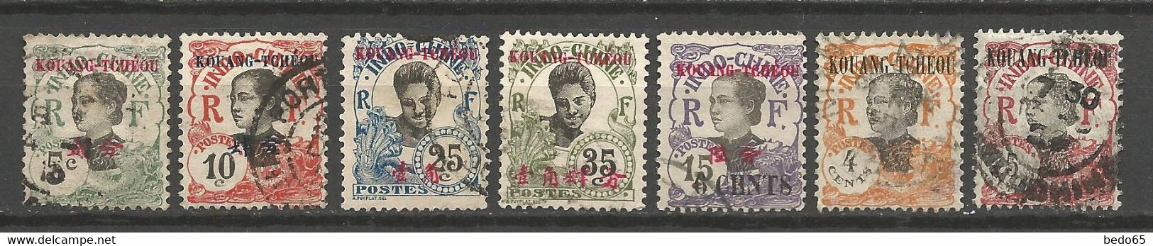 KOUANG-TCHEOU N° 21 / 22/ 25 / 27 / 40 / 59 / 60 OBL - Used Stamps