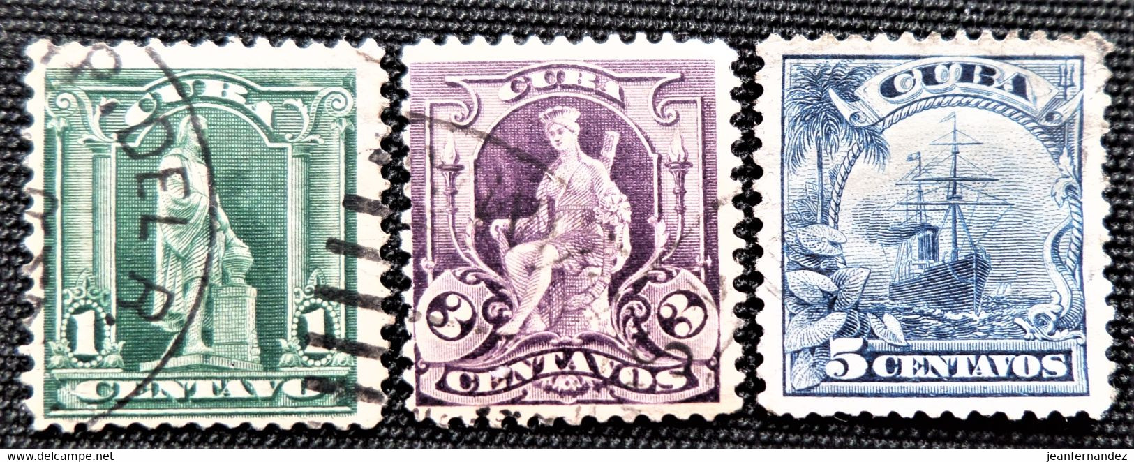 Timbre De Cuba Y&T N° 148_144_150 - Usados