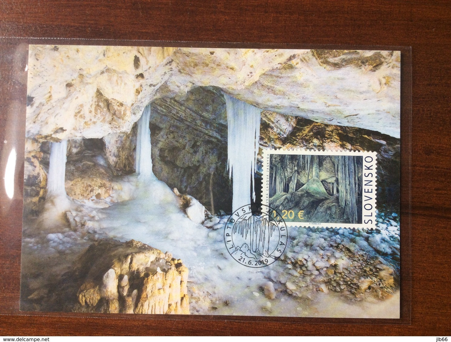 Carte Maximum 2019 Slovaquie Grotte Et Stalactites Demanovska Ladova Jaskyna - FDC