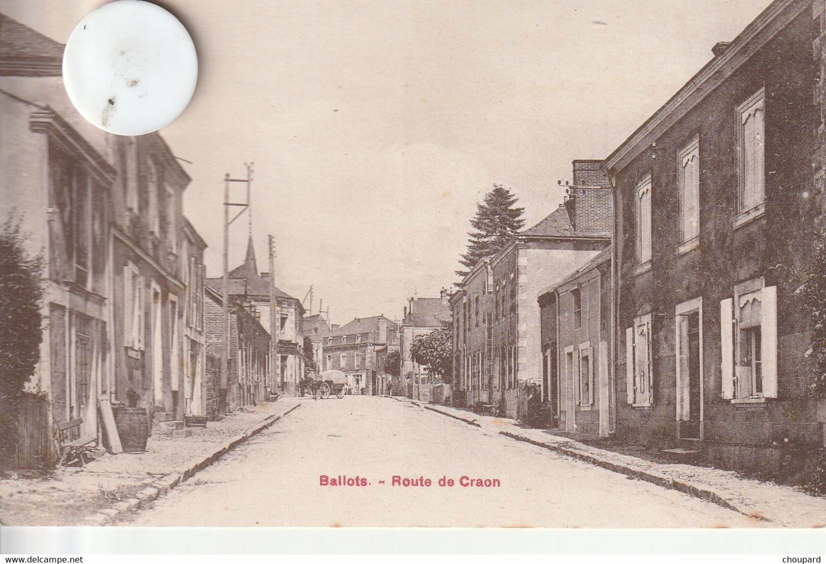53 - Très Belle Carte Postale Ancienne De  BALLOTS  Route De Craon - Autres & Non Classés