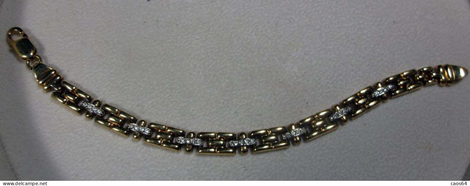 Bracciale Strass Bigiotteria  Vintage Lunghezza Aperto 17 Cm - Bracelets