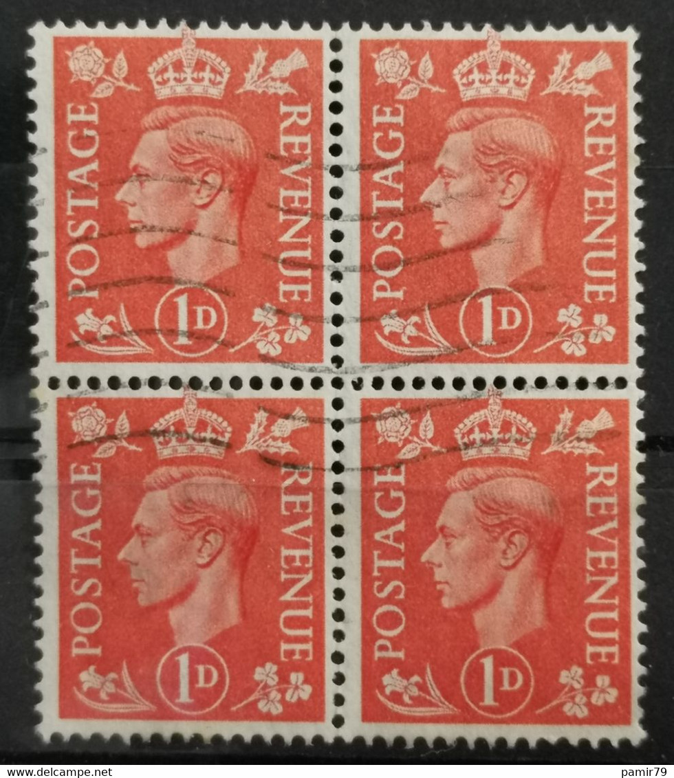1937 König George VI Viererblock - Gebraucht