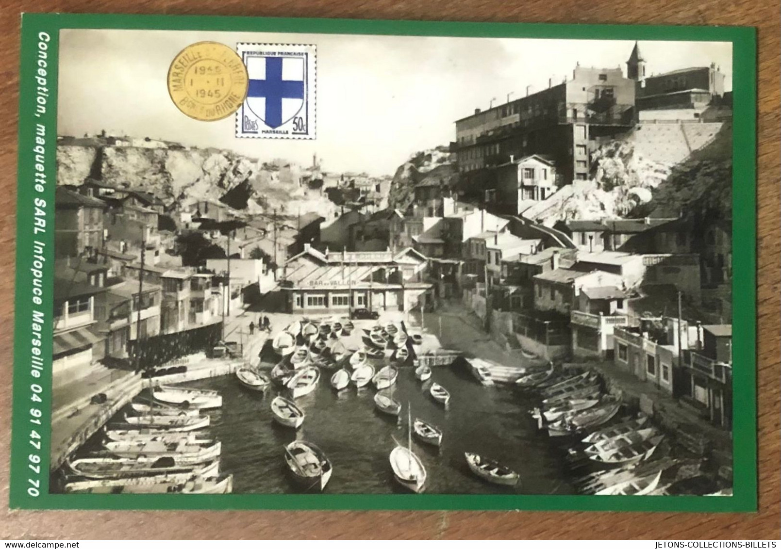 13 MARSEILLE VALLON DES AUFFES ENCART AB 2011 SANS MÉDAILLE TOURISTIQUE ARTHUS-BERTRAND JETON MEDALS COINS TOKENS - 2011