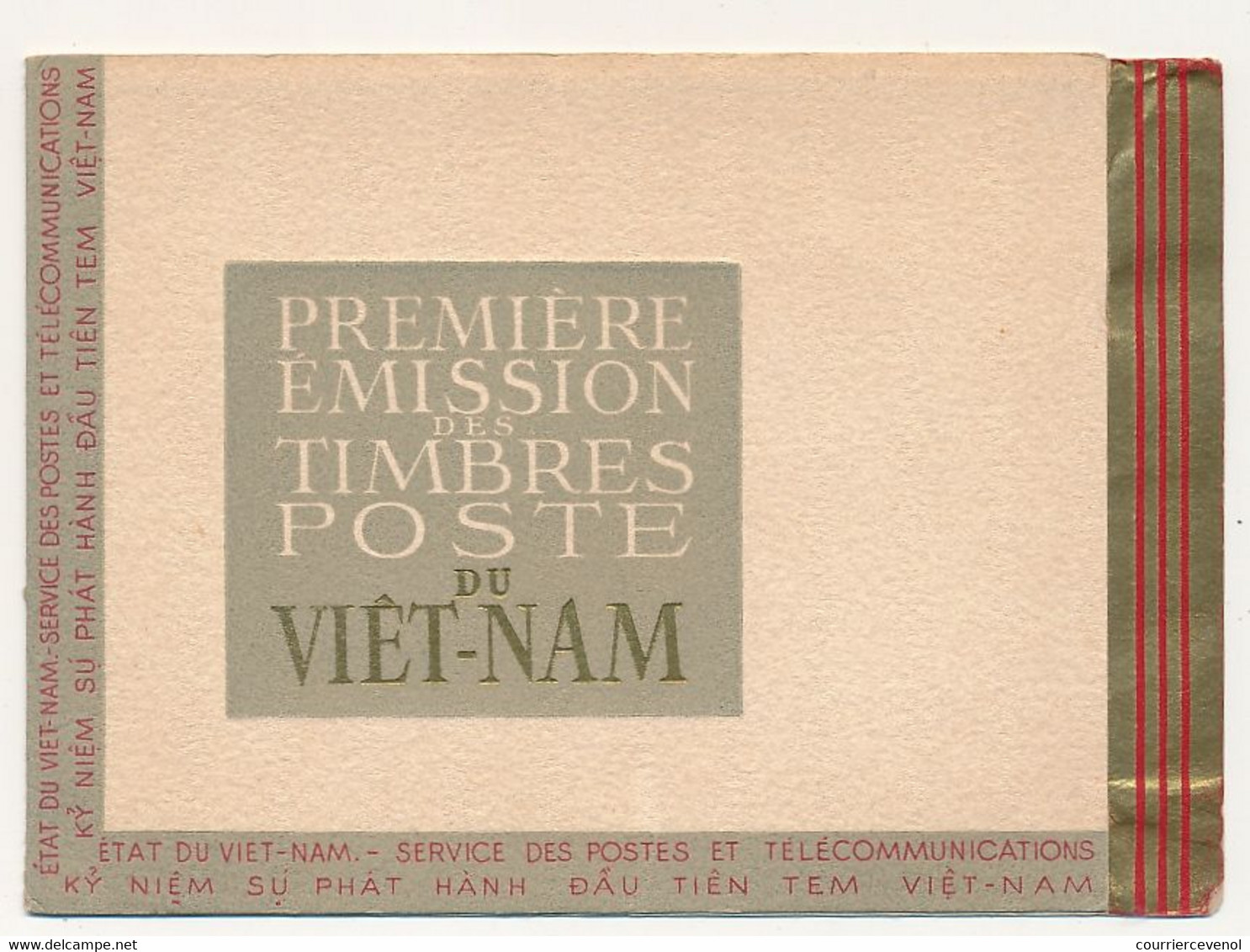 5 Blocs "Première émission Du Viet-Nam" Détachés Du Carnet - Avec Couverture - Neufs, état B - Viêt-Nam