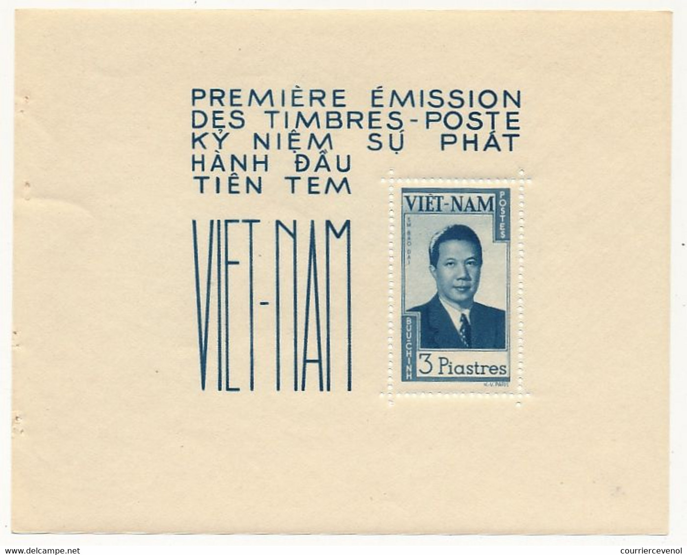 5 Blocs "Première émission Du Viet-Nam" Détachés Du Carnet - Avec Couverture - Neufs, état B - Vietnam