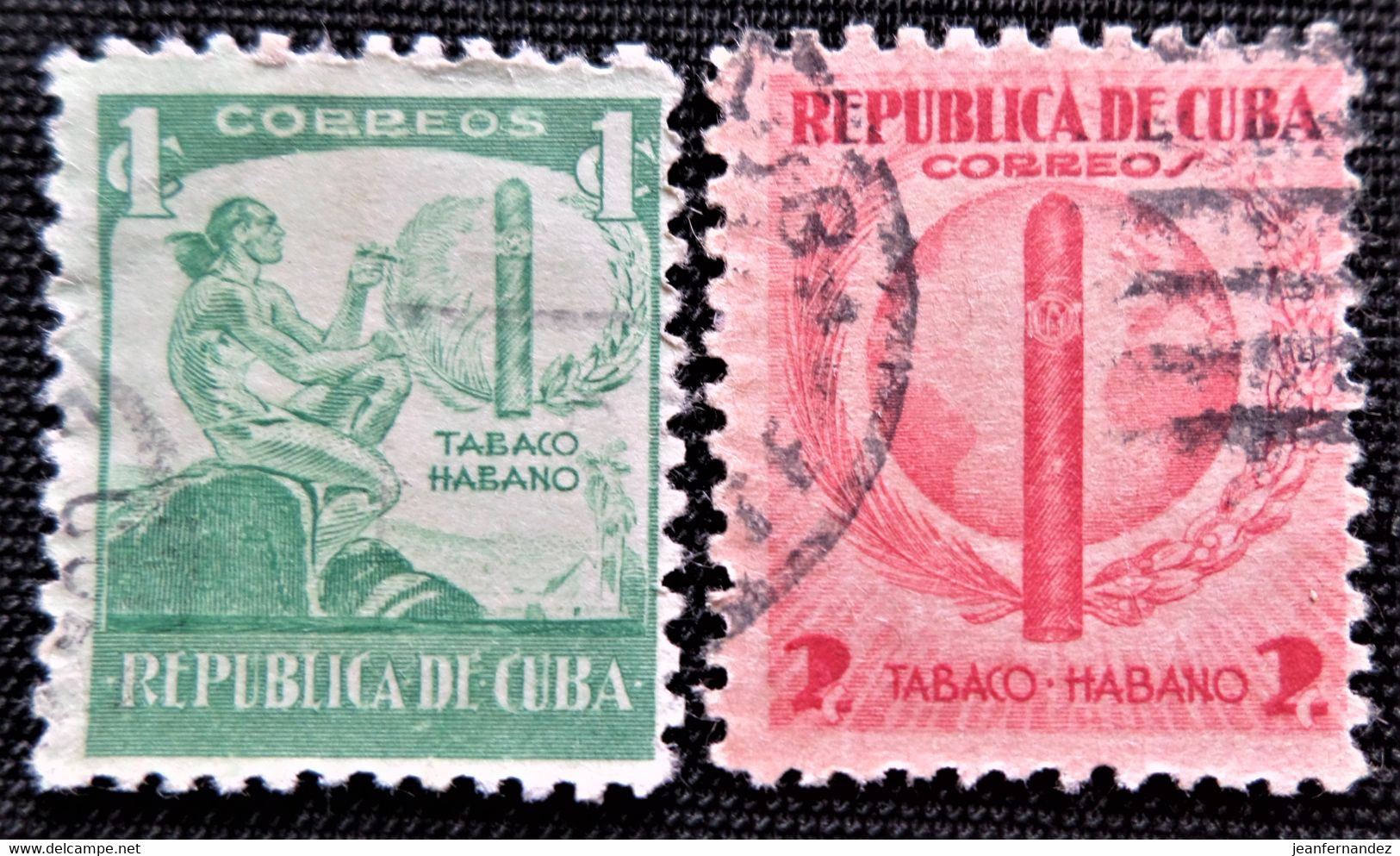 Timbre De Cuba Y&T N° 257 Et 258 - Oblitérés