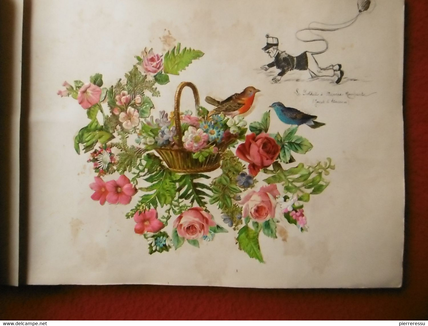 ALBUM CHROMO DECOUPIS LIEBIG CHINOIS THEATRE DE LA PORTE SAINT MARTIN OURS ANIMAUX DESSIN ORIGINAL ANGELOT FLEURS