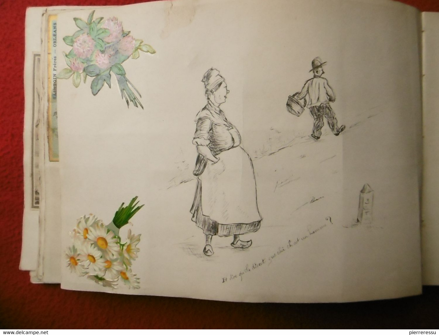 ALBUM CHROMO DECOUPIS LIEBIG CHINOIS THEATRE DE LA PORTE SAINT MARTIN OURS ANIMAUX DESSIN ORIGINAL ANGELOT FLEURS