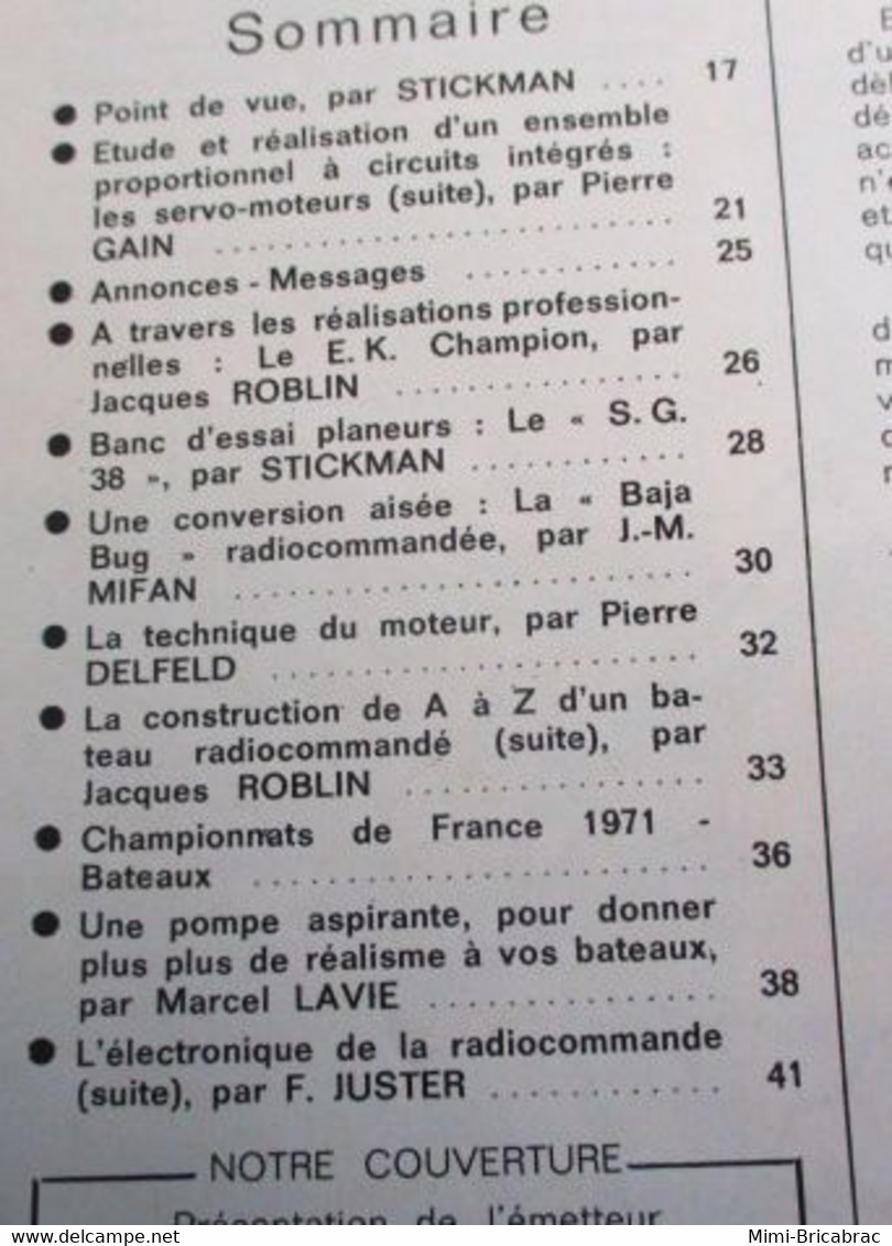 22-A REVUE RADIO-MODELISME  ELECTRONIQUE ANIMATION N°55 De JUILLET 71 , TRES BON ETAT , COMPLET - Modelli Dinamici (radiocomandati)