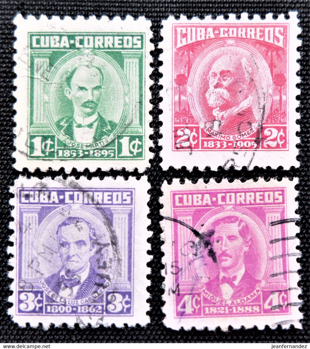 Timbre De Cuba Y&T N° 402_403_404_404A - Used Stamps