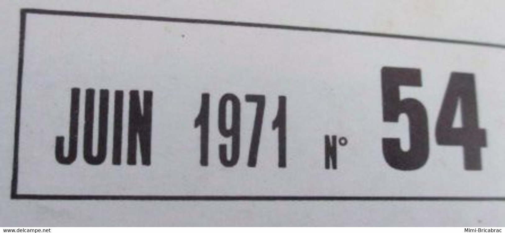 22-A REVUE RADIO-MODELISME  ELECTRONIQUE ANIMATION N°54 De JUIN 71 , TRES BON ETAT , COMPLET - Modelli Dinamici (radiocomandati)