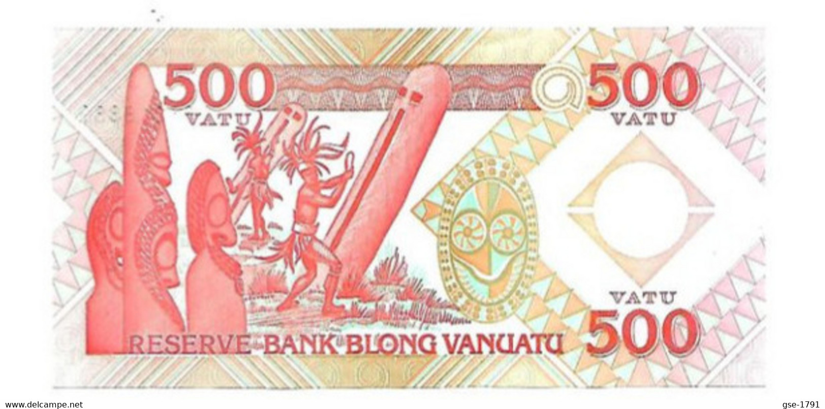 VANUATU  500 VATU  ( Odo Tevi )   CC   Fil D'argent.   NEUF - Vanuatu