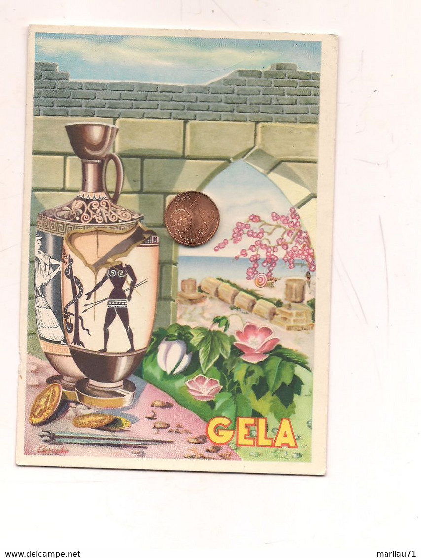 CL191 Sicilia GELA Caltanissetta 1955 Illustrata - Gela