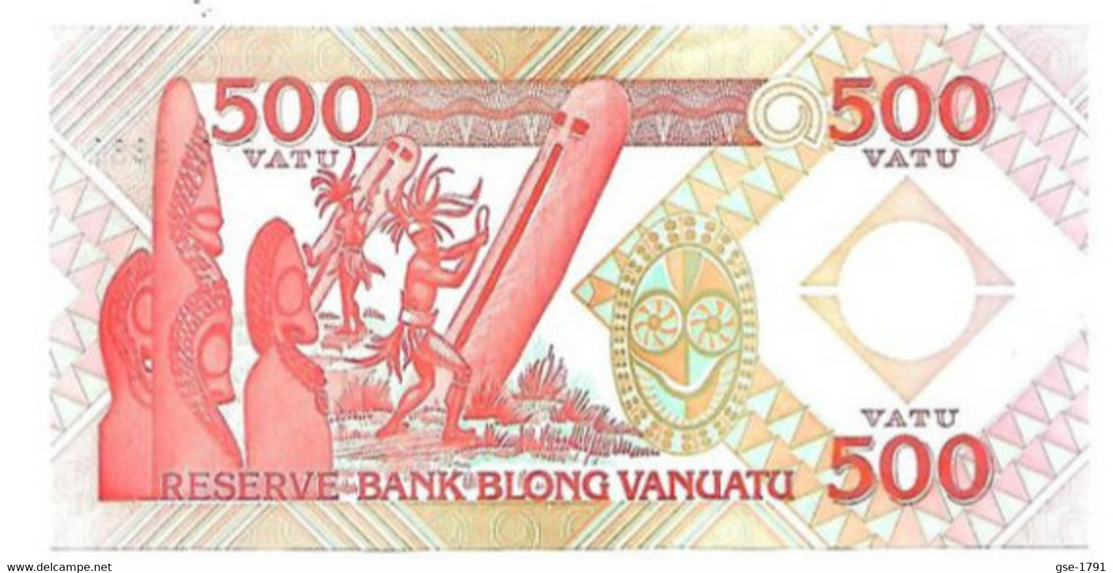 VANUATU  500 VATU  ( Odo Tevi )   EE   Fil D'argent.   NEUF - Vanuatu