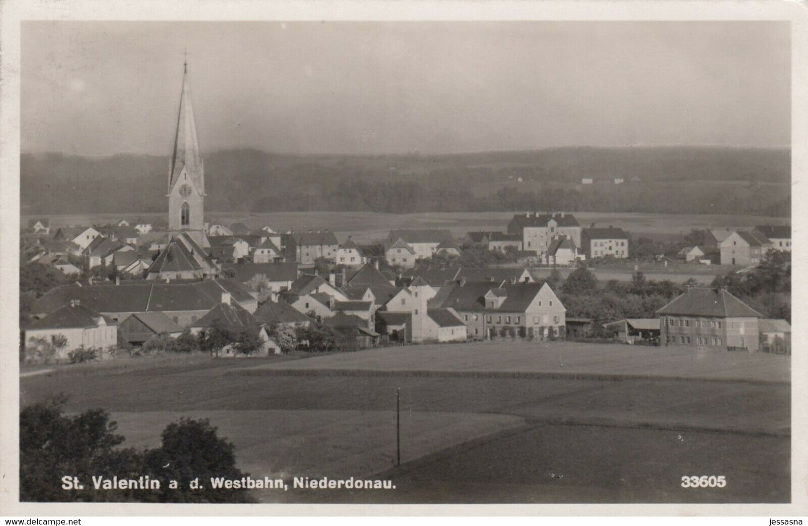 AK - ST. VALENTIN A/d Westbahn -  Panorama 1941 - Amstetten