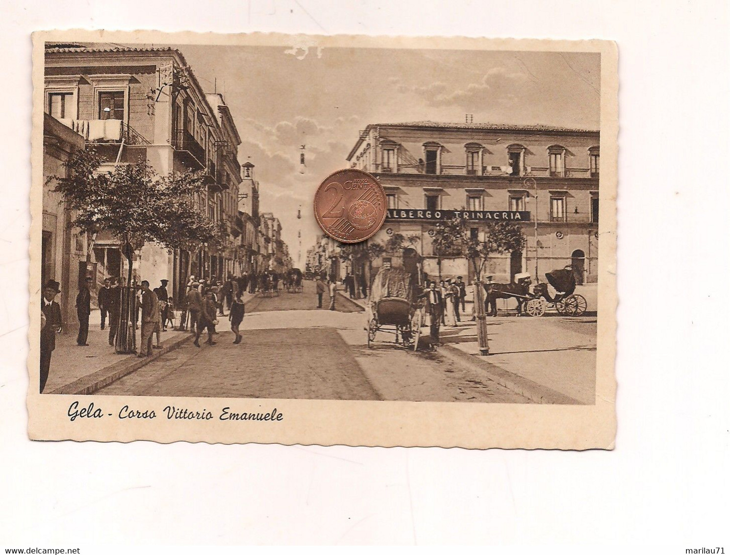 CL201 Sicilia GELA Caltanissetta 1938 Corso Vittorio Emanuele - Gela