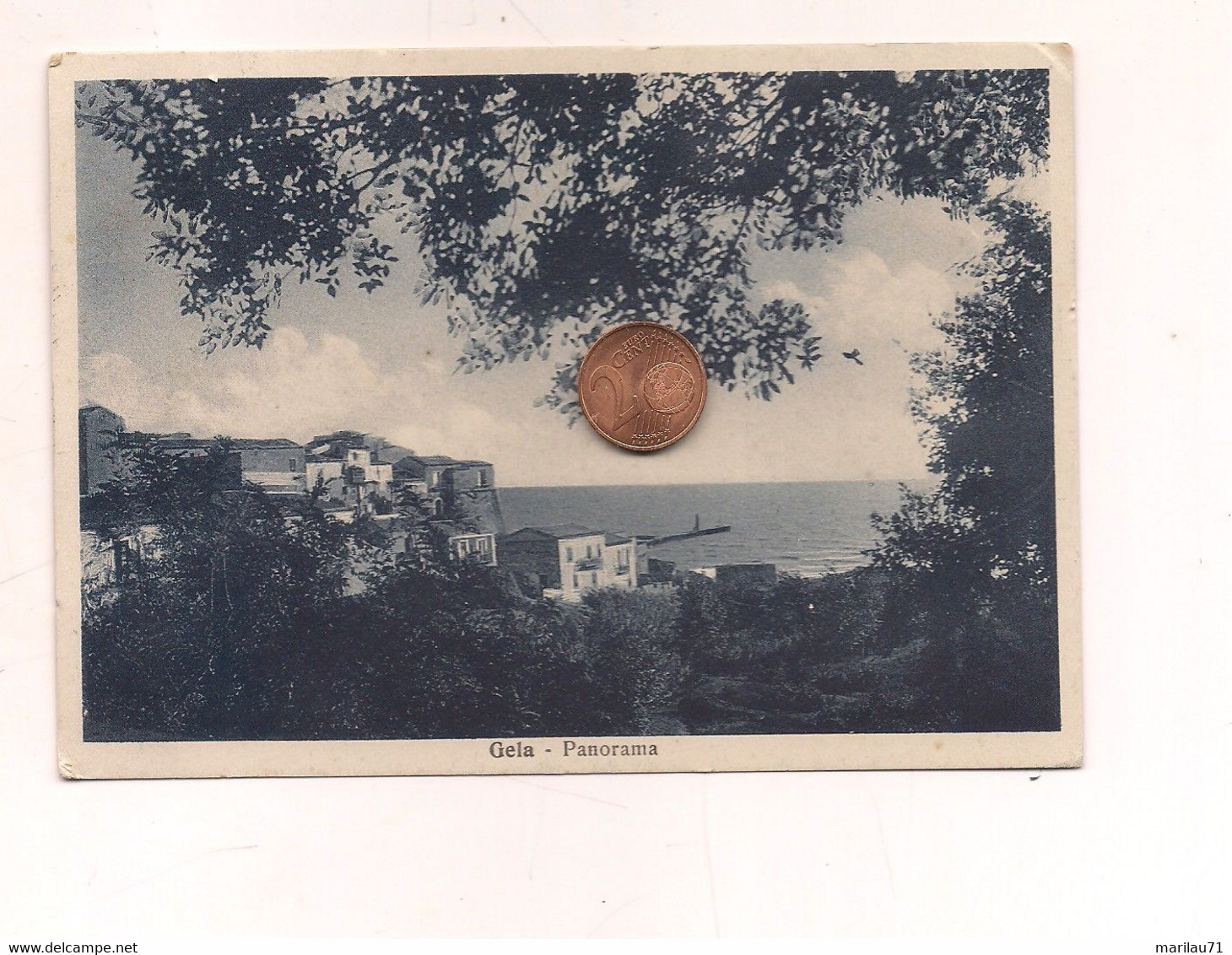 CL204 Sicilia GELA Caltanissetta 1937 Panorama - Gela