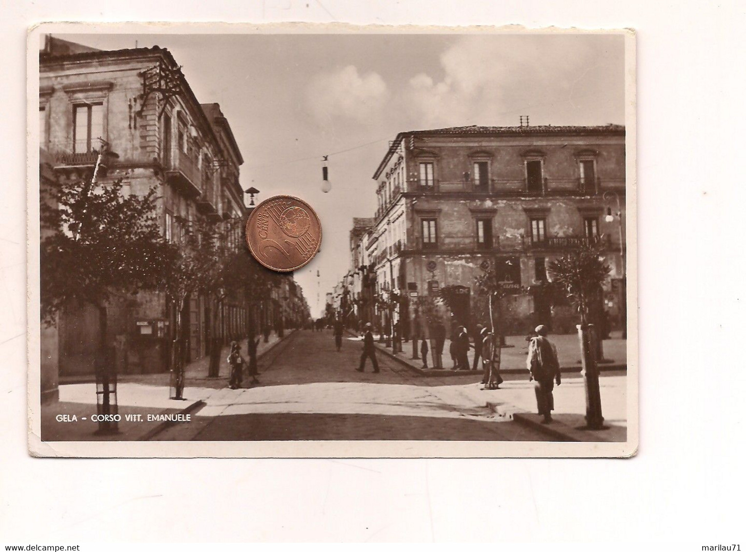 CL209 Sicilia GELA Caltanissetta 1937 Corso Vttorio Emanuele - Gela