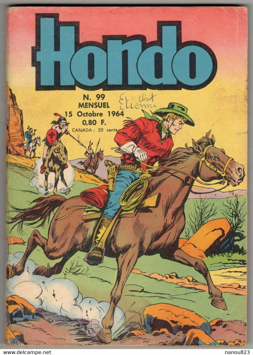 HONDO N° 99 - OCTOBRE 1964 EDITION LUG VERSO BLEK - Hondo