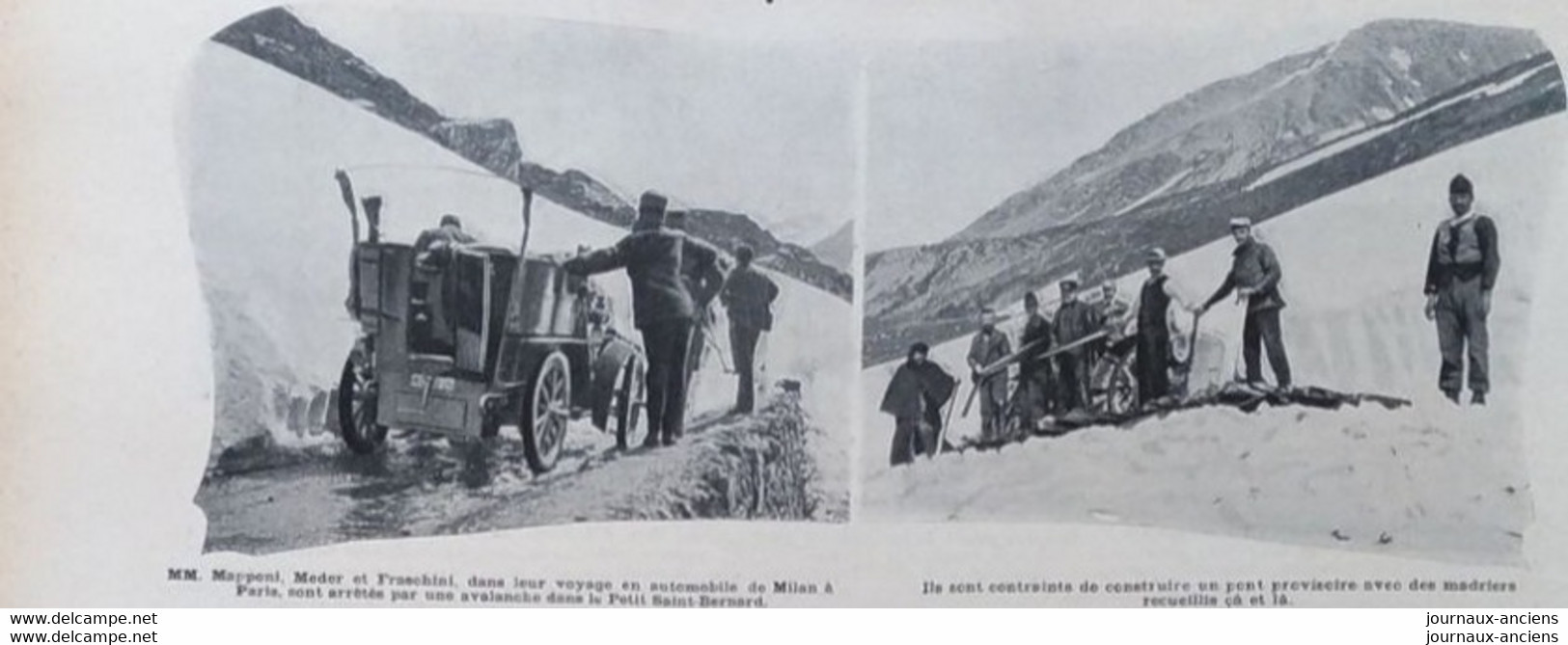 1903 LE PETIT SAINT BERNARD - PONT DE THUILE - FAVERGES - L'AUTOMOBILE DANS LA MONTAGNE - LA VIE AU GRAND AIR - Otros & Sin Clasificación