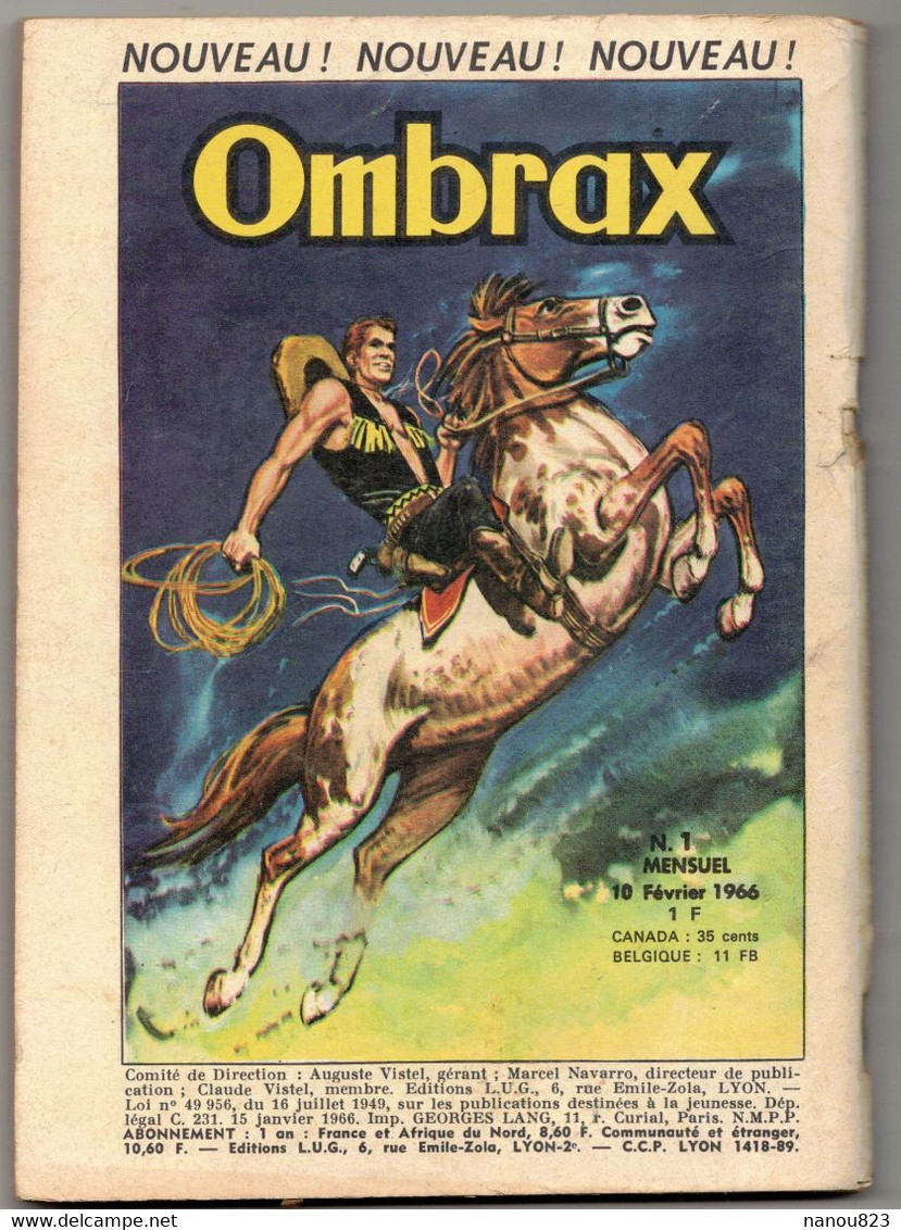 HONDO N° 114 - JANVIER 1966 EDITION LUG VERSO OMBRAX - Hondo