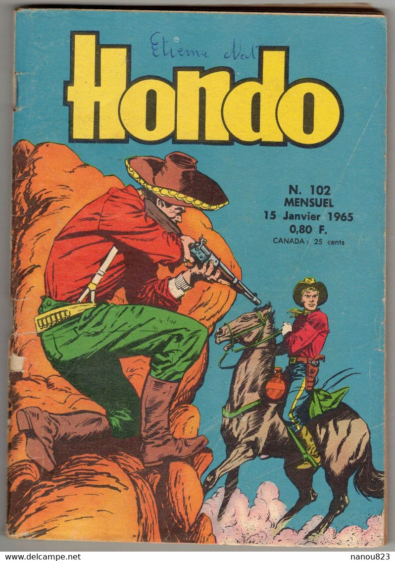 HONDO N° 102 - JANVIER 1965 EDITION LUG VERSO ZEMBLA - Hondo