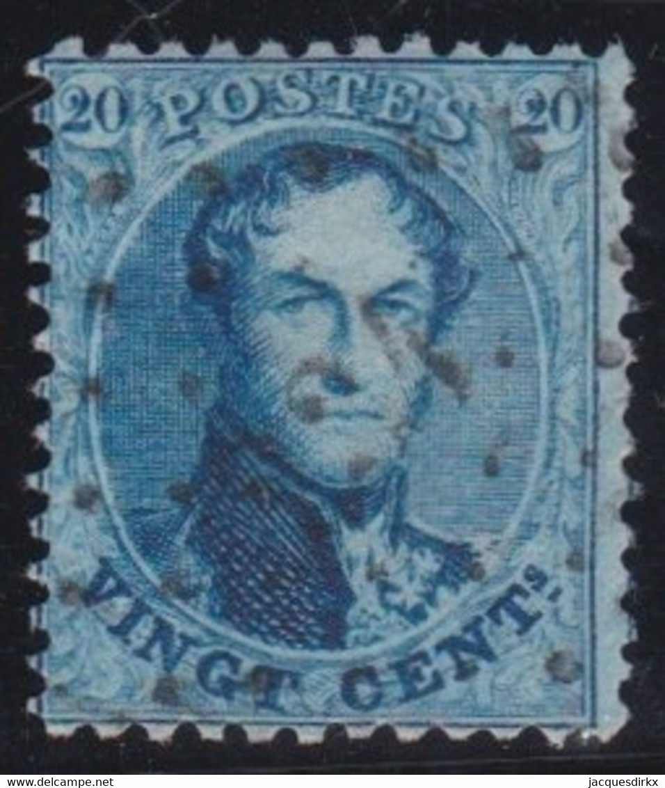 Belgie    .    OBP  .   15A   .   Perf. 12½x13½       .   O      .      Gestempeld   .   /   .     Oblitéré - 1863-1864 Medaglioni (13/16)