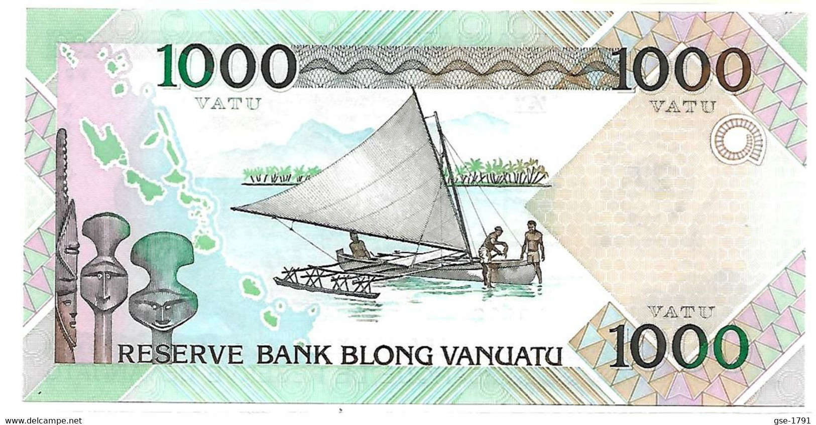 VANUATU  1000 VATU  Sign. Odo Tevi  HH  N° Vertical  Lot De 2 NEUFS - Vanuatu