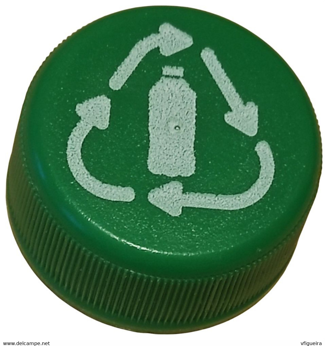 Capsule Plastique à Visser Verte Logo Recyclage Bouteille - Limonade