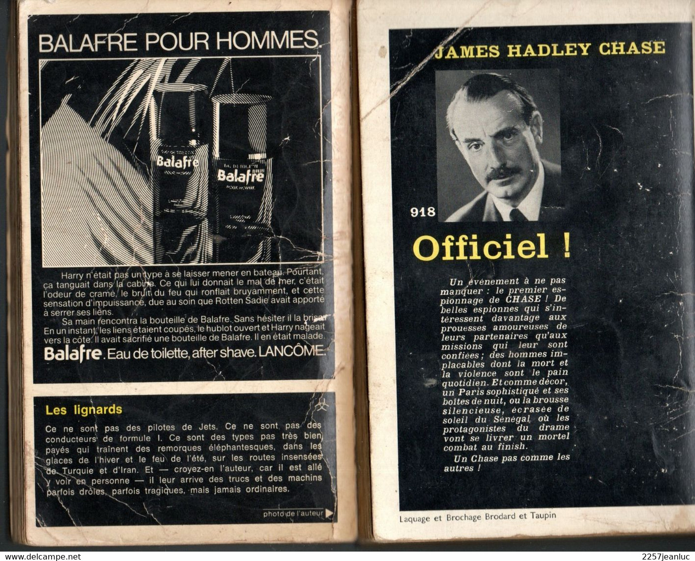 2 Romans Serie Noire  Les Lignards  Et James Hadley Chase Officiel - Griezelroman