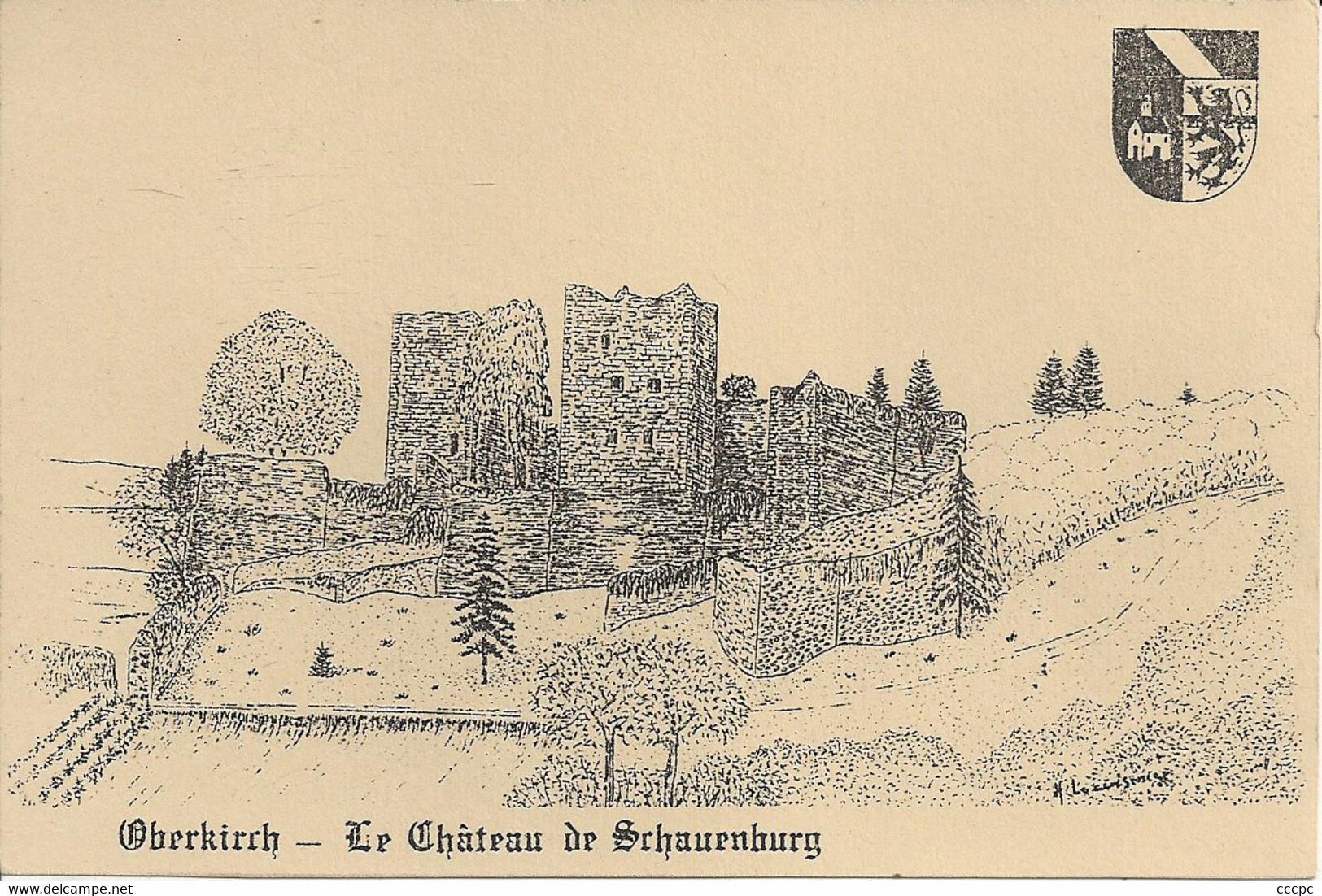Carte Commémorative D'Oberkich Le Château De Schauenburg - Oberkirch