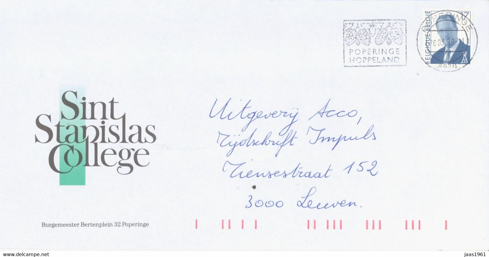 BELGIUM. POSTMARK POPERINGE - Other & Unclassified