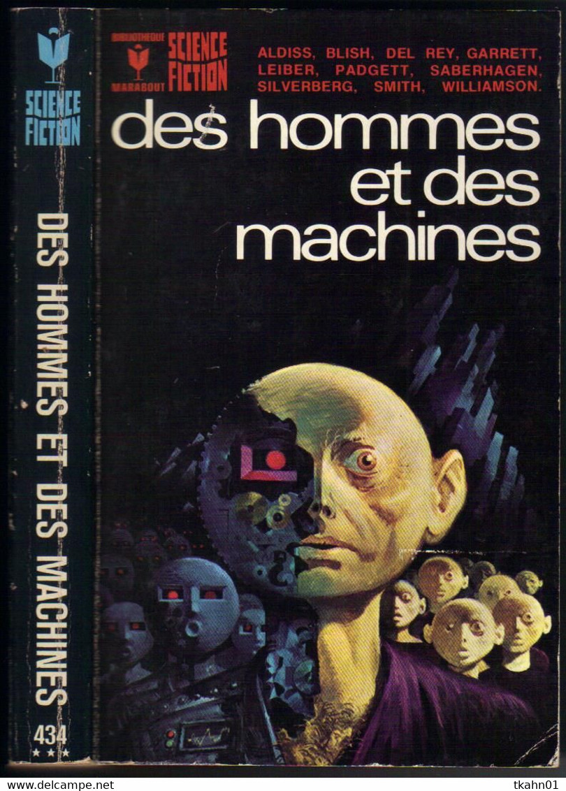 MARABOUT SCIENCE-FICTION  N° 434 " DES HOMMES ET DES MACHINES  " COLLECTIF - Marabout SF