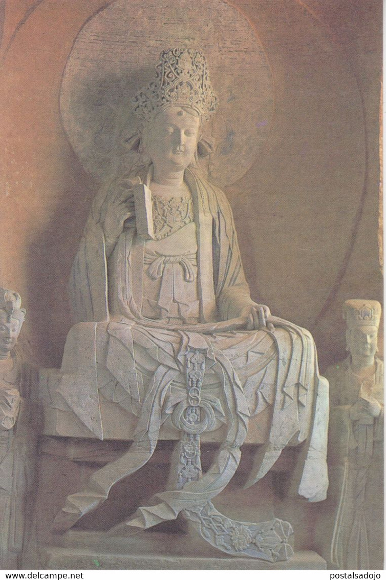 (RELI15) AVALOKITESVARA WITH A JADE SEAL ... UNUSED - Budismo