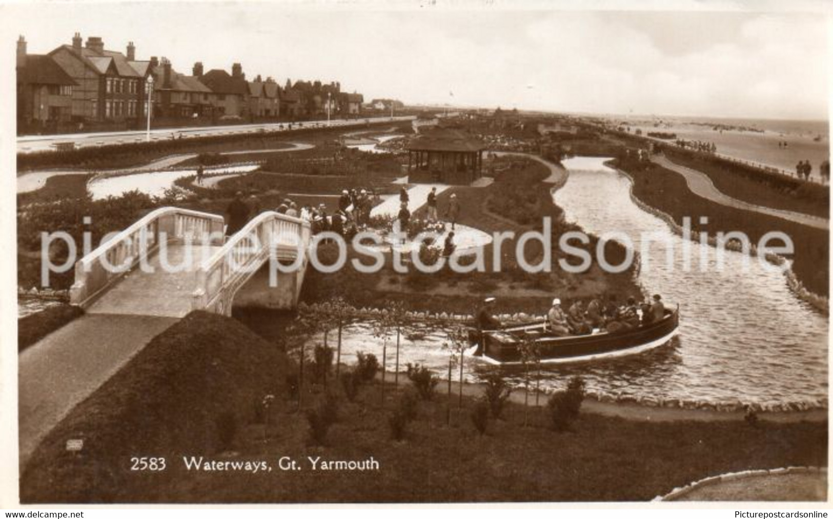 WATERWAYS NORTH PARADE GREAT YARMOUTH OLD R/P POSTCARD NORFOLK - Great Yarmouth