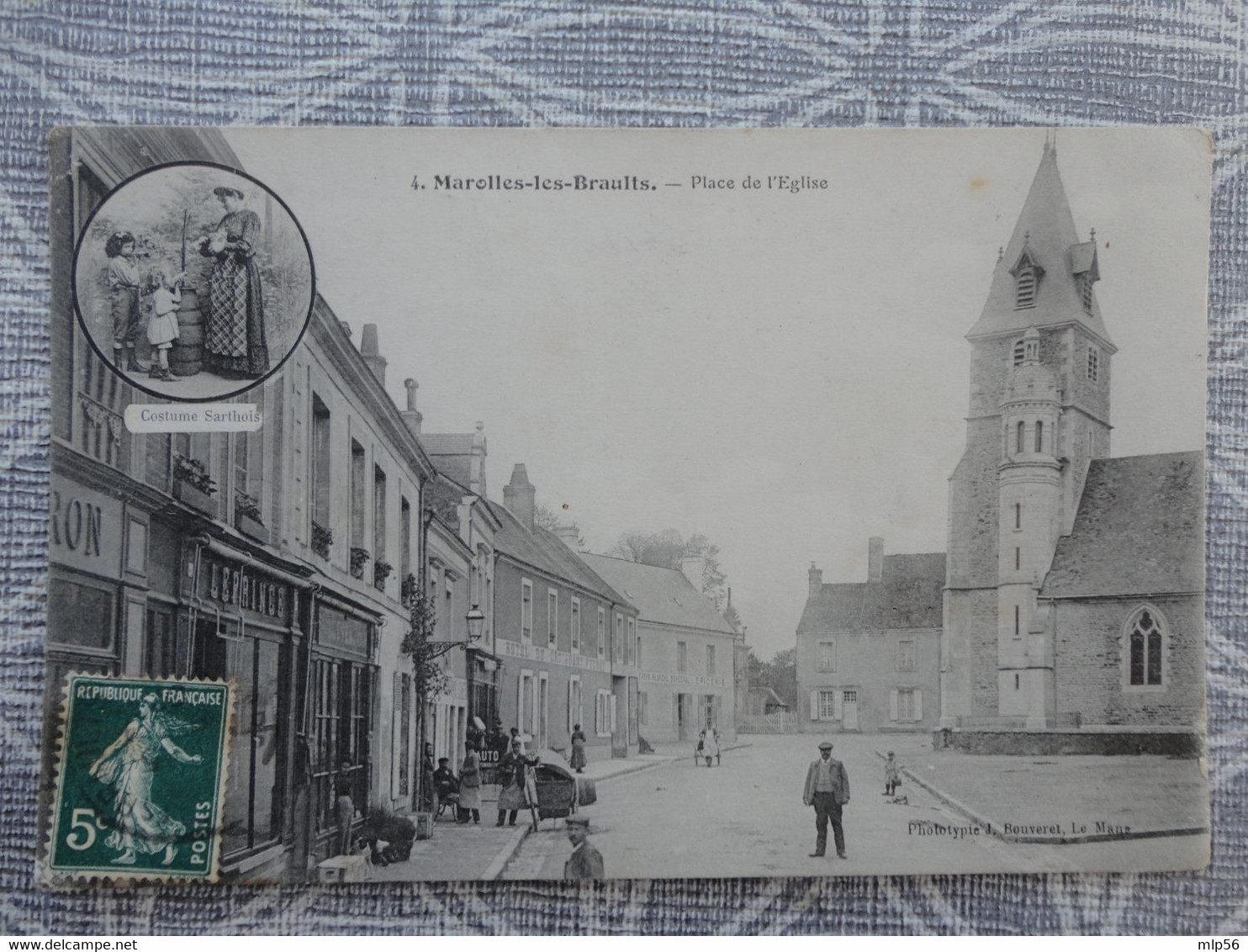 72 Marolles-les-Braults PLACE DE L'EGLISE - Marolles-les-Braults