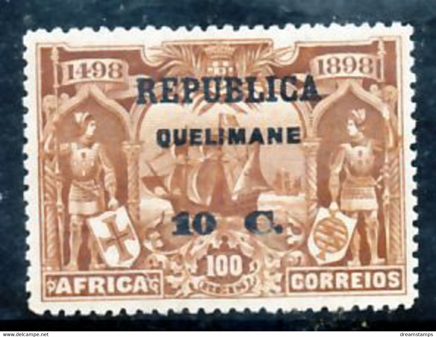 !										■■■■■ds■■ Quelimane 1913 AF#07 * Vasco Da Gama On África 10 Centavos (x13410) - Quelimane