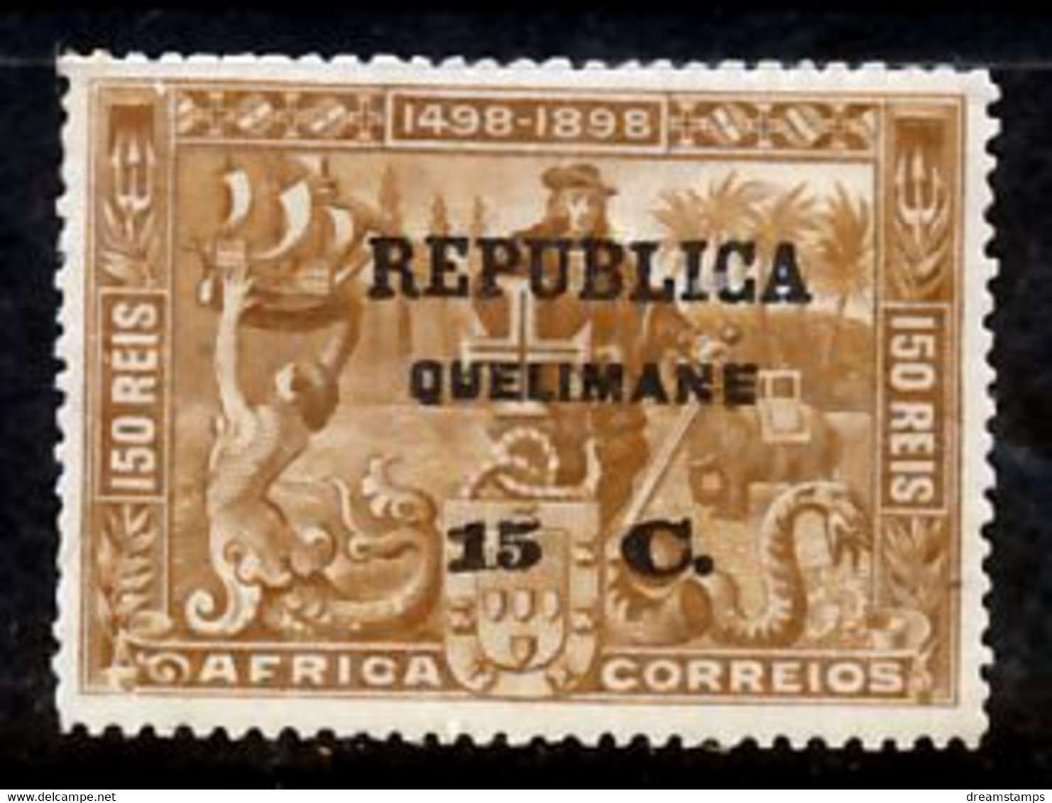 !										■■■■■ds■■ Quelimane 1913 AF#08 * Vasco Da Gama On África 15 Centavos (x13412) - Quelimane