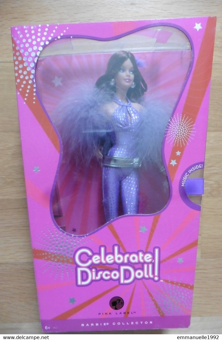 NEUF - Barbie Celebrate Disco Doll 2008 Pink Label Collector Mattel RARE !!! - Barbie