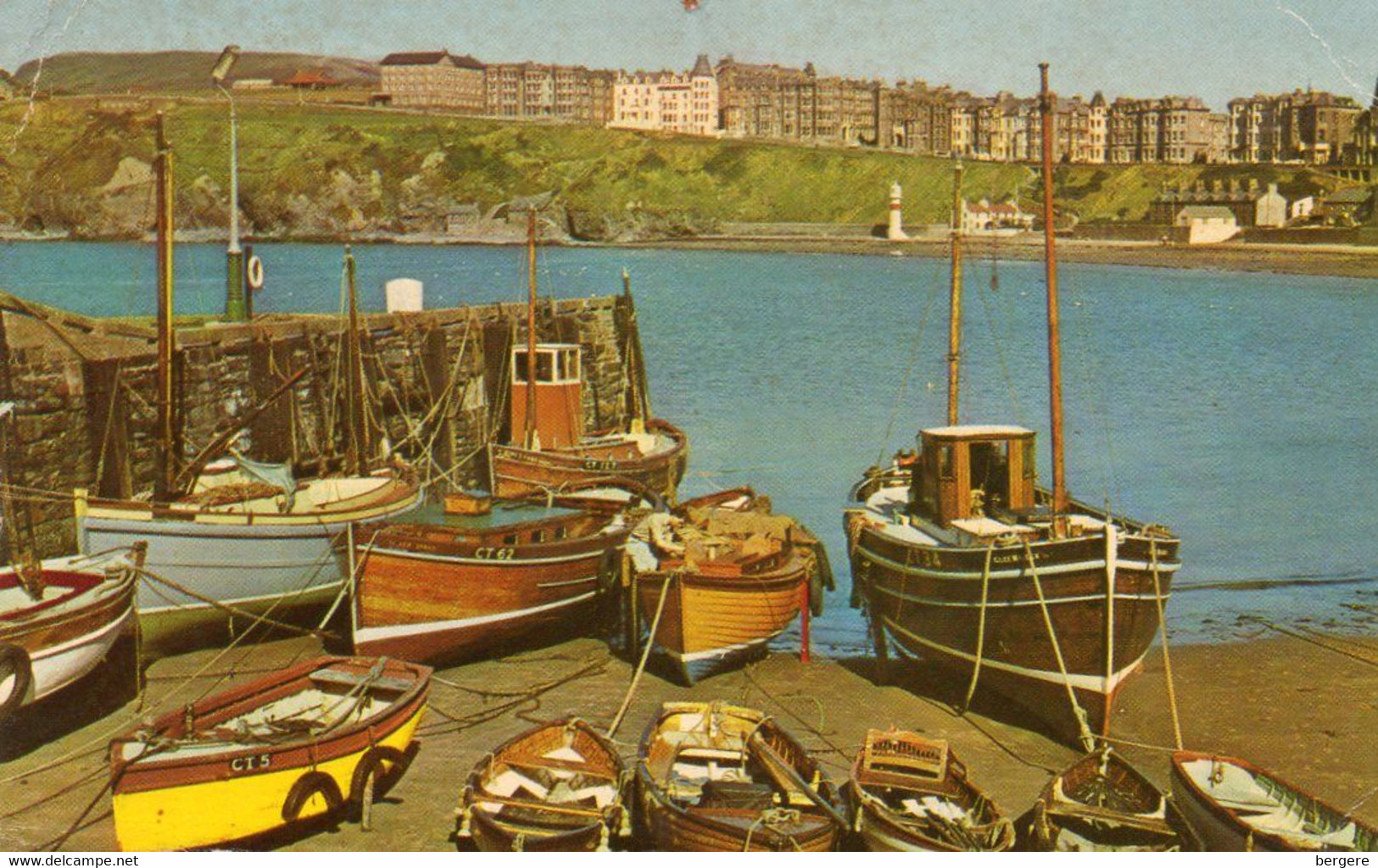 Ile De Man - CPSM - PORT ERIN -  The Harbour And Bay - Bateaux De Pêche - Barques - 1964 - Scan Du Verso - - Isle Of Man