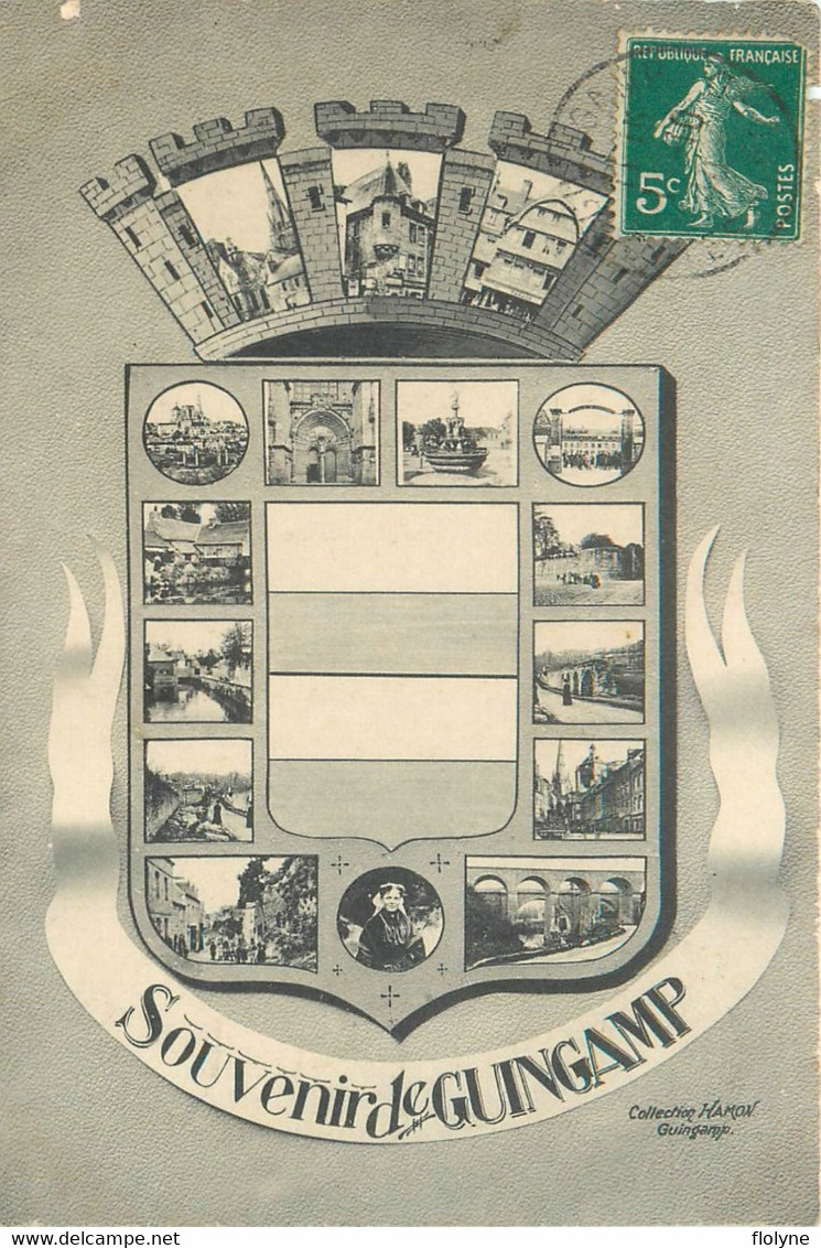 Guingamp - Souvenir De La Ville - Multivues Blason - Guingamp