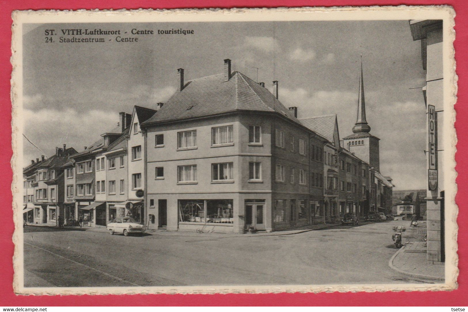 Saint-Vith / Sankt Vith - Centre Touristique / Stadtzentrum- Papeterie Dome & Gallot - 1953 ( Voir Verso ) - Saint-Vith - Sankt Vith